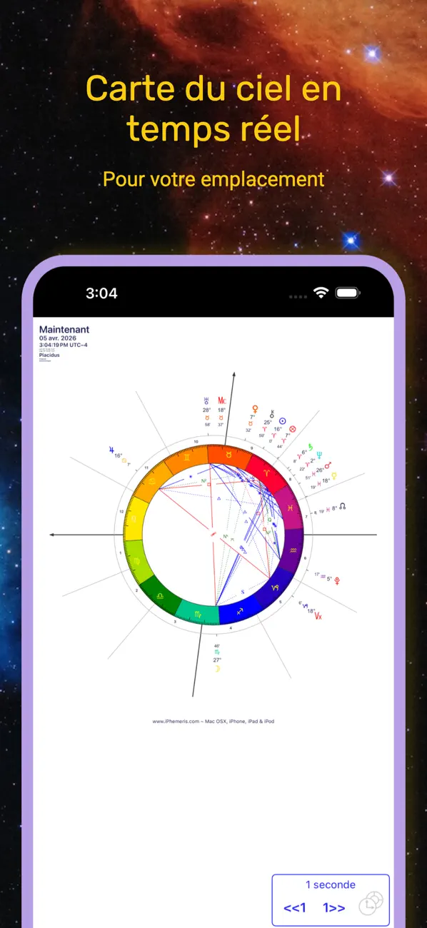 Screenshot #3 pour iPhemeris Astrology Éphéméride