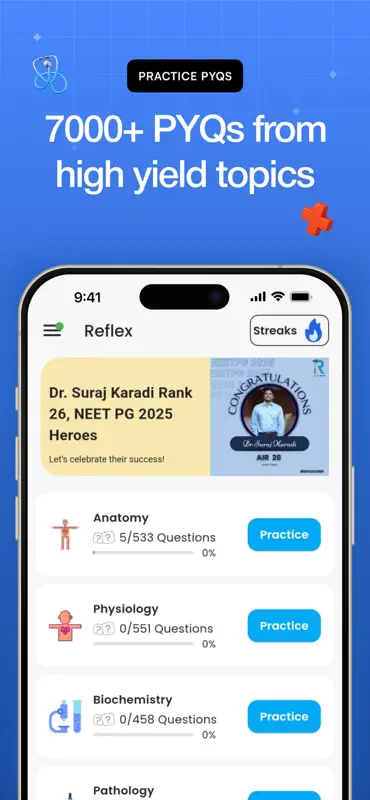 Reflex - NEET PG Preparation screenshot 1 of 6