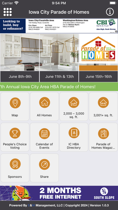 Iowa City Parade of Homes Screenshot