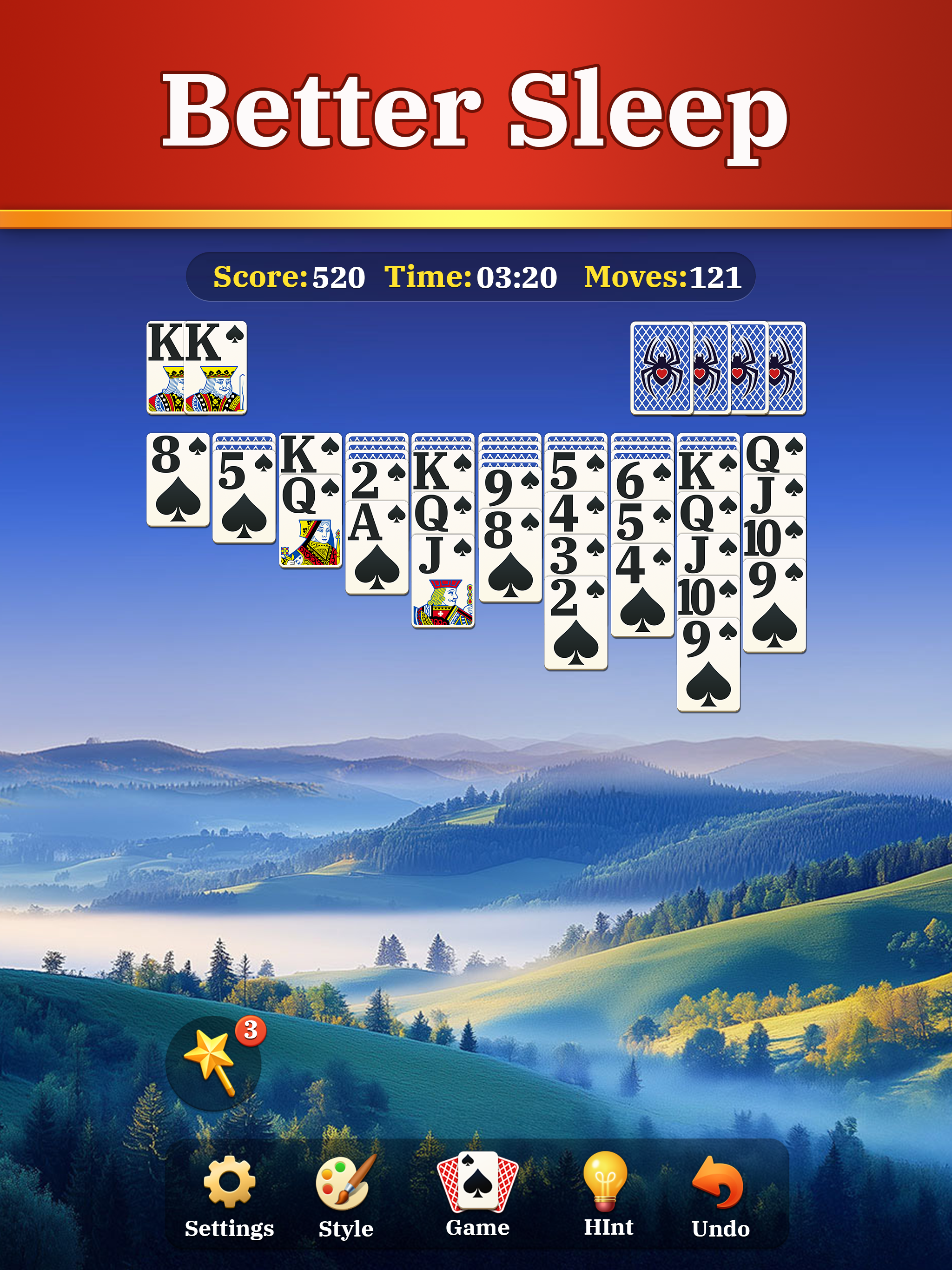 Spider Solitaire Zen Card Game