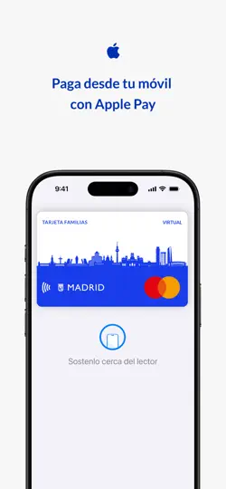 Captura de pantalla de Tarjeta Familias Ayto. Madrid en iPhone 2