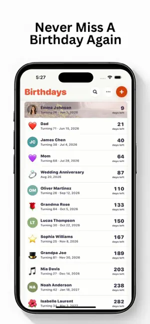 Birthday Reminder ۬ screenshot 1
