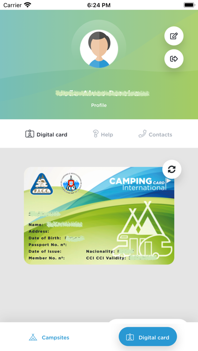 Camping Card International Screenshot
