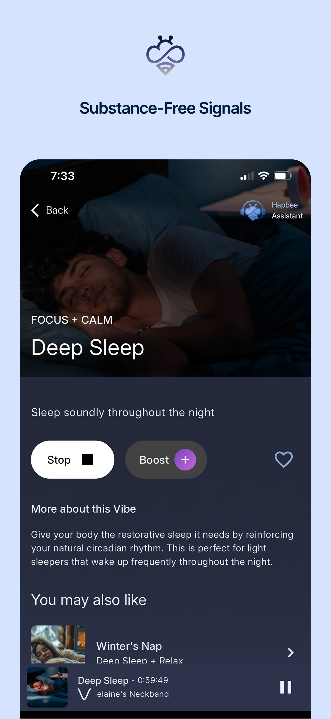 Hapbee Sleep & Health Wearable