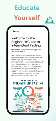 Intermittent Fasting + Tracker iPhone screenshot