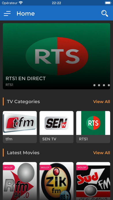 Senegal Live TV Screenshot