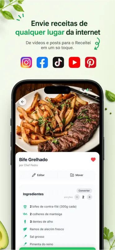Receitei: Receitas com IA screenshot 2 of 6