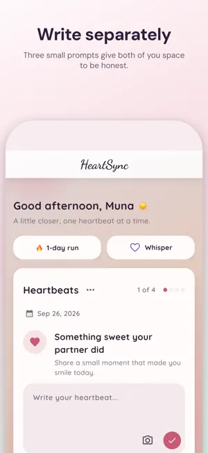 HeartSync: Love Diary screenshot 1