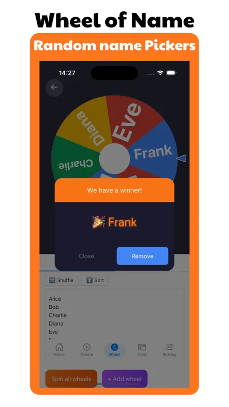 Wheel of Names: Random Picker screenshot 4 of 6