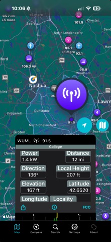 FM Towers USA app screenshot