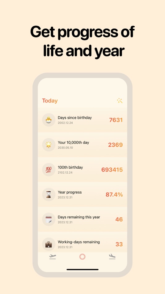 #5. KeyDays · Minimal Day Counter (iOS) 由: 炜东 黄