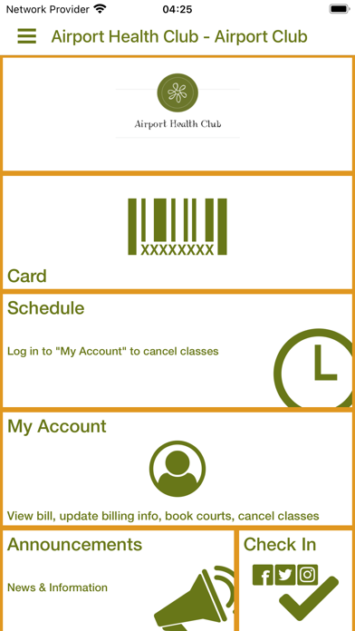 Airport Health Club Screenshot