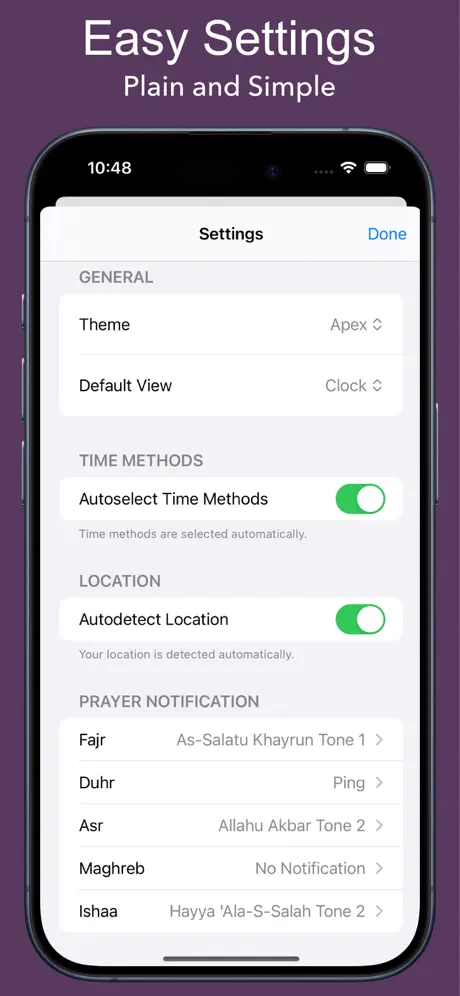Salaty: Prayer Times App 礼拜时间管理应用截图