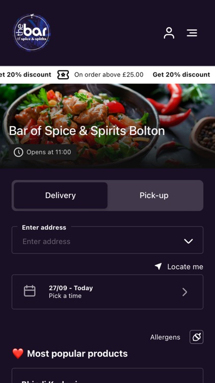 Bar of Spice & Spirits Bolton