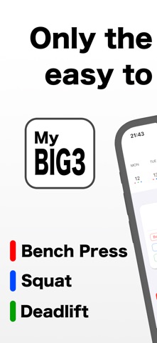 MyBIG3 - Workout Log App Screenshot 1 of 8