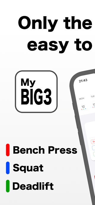 MyBIG3 - Workout Log App Screenshot 1 of 8