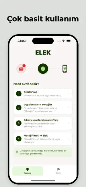 Elek - Spam SMS Filtresi screenshot 2