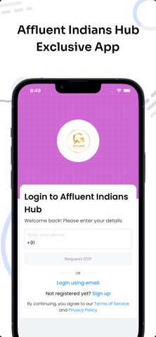 Affluent Indians Hub iPhone screenshot