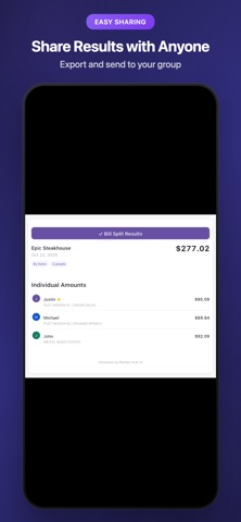 Receipt Scan AI: Bill Splitter screenshot