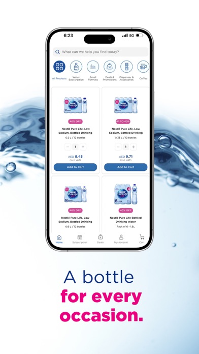 Nestlé Waters Screenshot