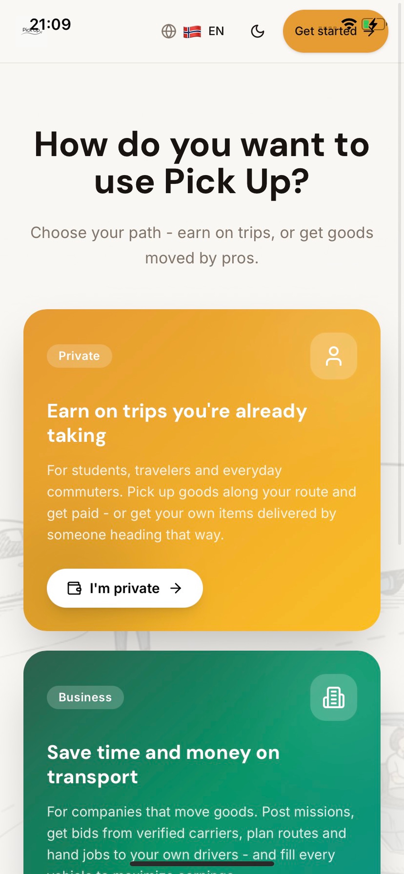 Screenshot 5 of Pick Up - Delivery made easy!