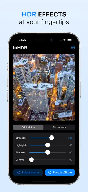 toHDR screenshot 1
