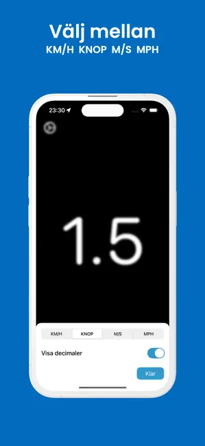 Fartmätare iPhone screenshot 2