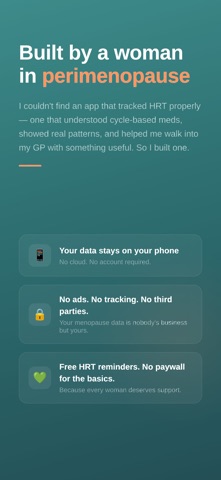 Crest: Menopause & HRT Tracker Screenshot 7 of 7
