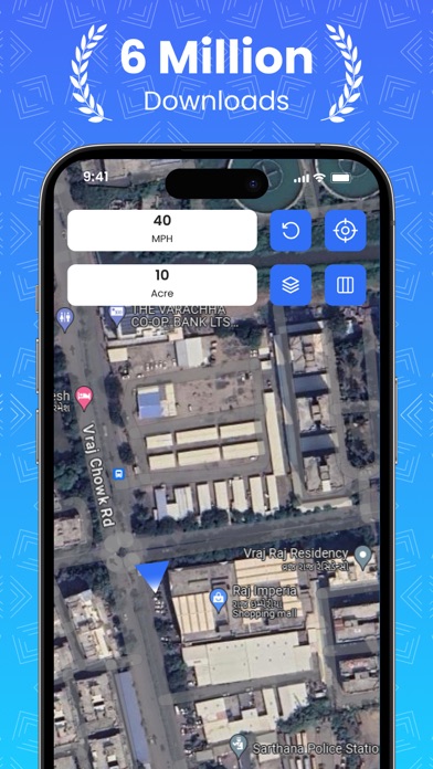 Farm Sprayer GPS Tractor Track Screenshot