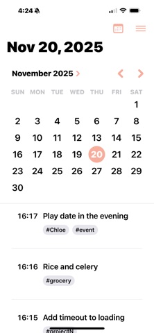 NowLog screenshot