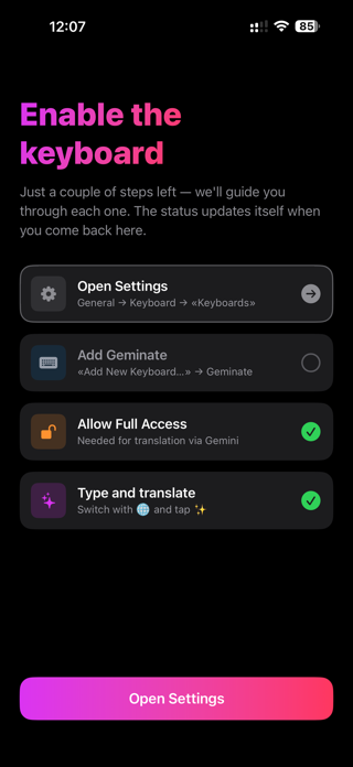 Geminate – AI Keyboard Screenshot 4 of 6