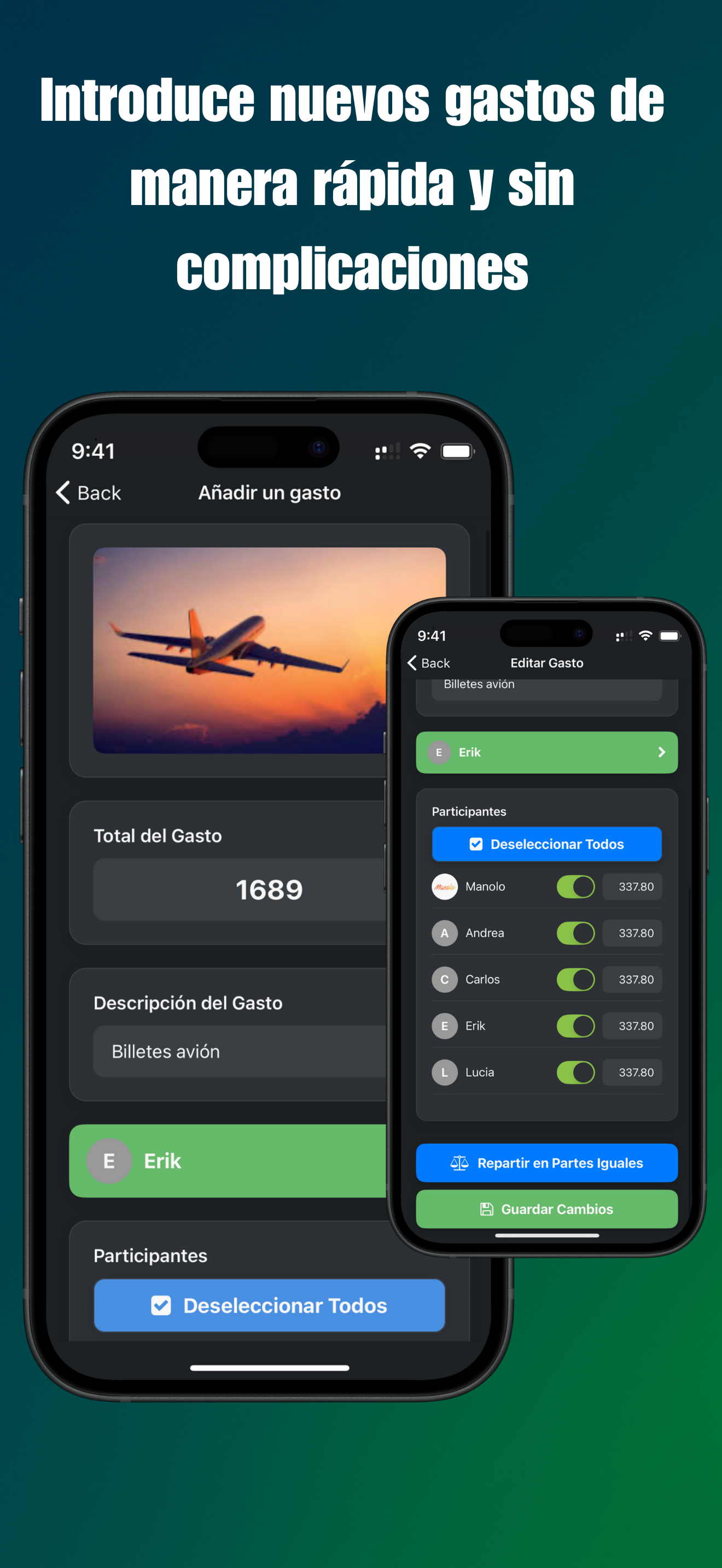 SplitEasy - Gastos compartidos