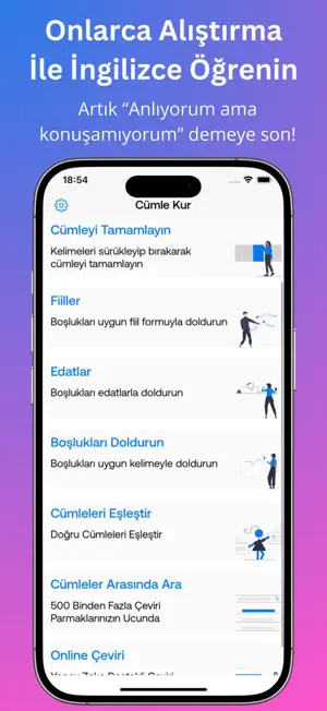 İngilizce öğren - Cümle Kur screenshot 2