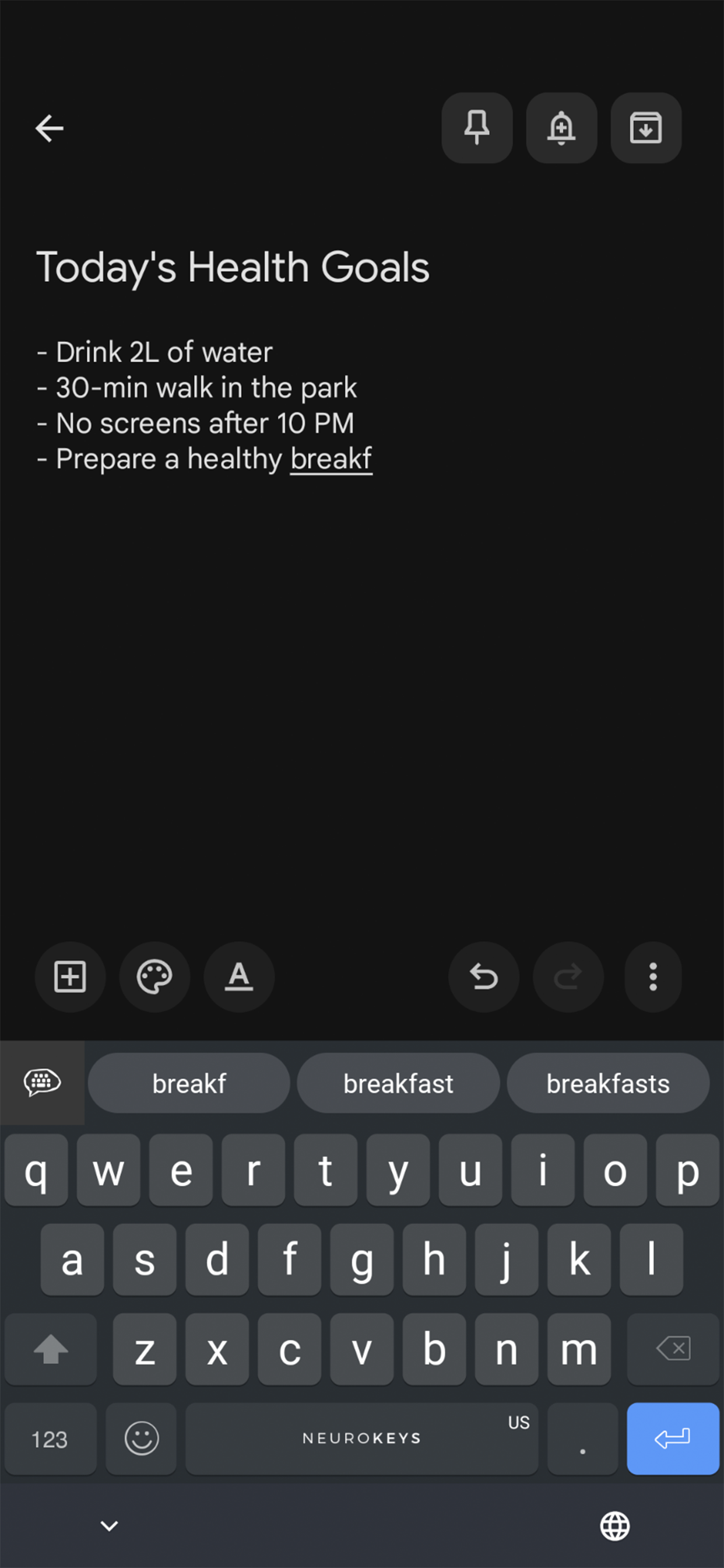 Neurokeys screenshot 4