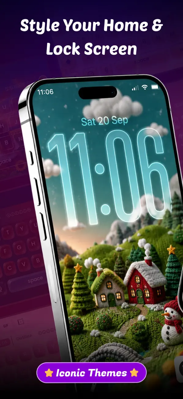 Screenshot #1 pour Cool Fonts Keyboard Themes