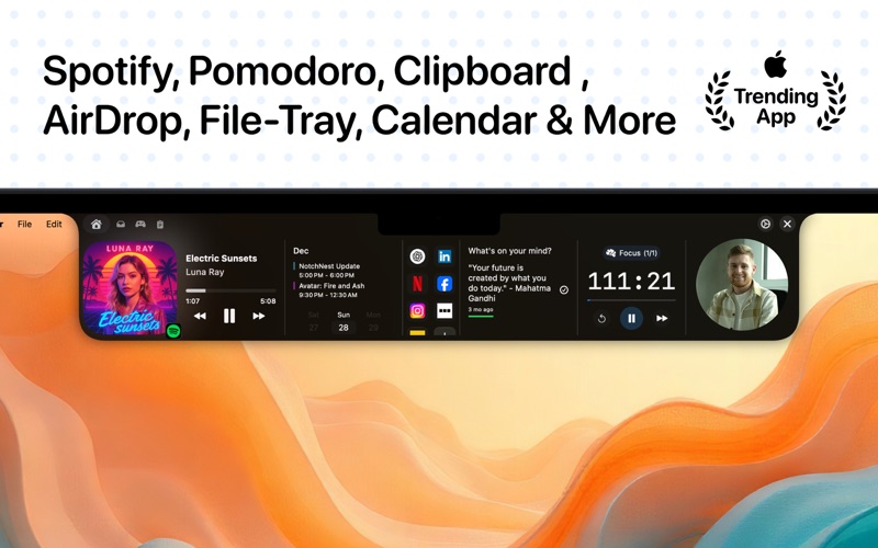 NotchNest - Power Your Notch app screenshot