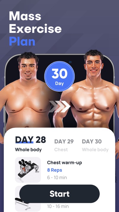 Perfit-Men's Fitness Coach Screenshot