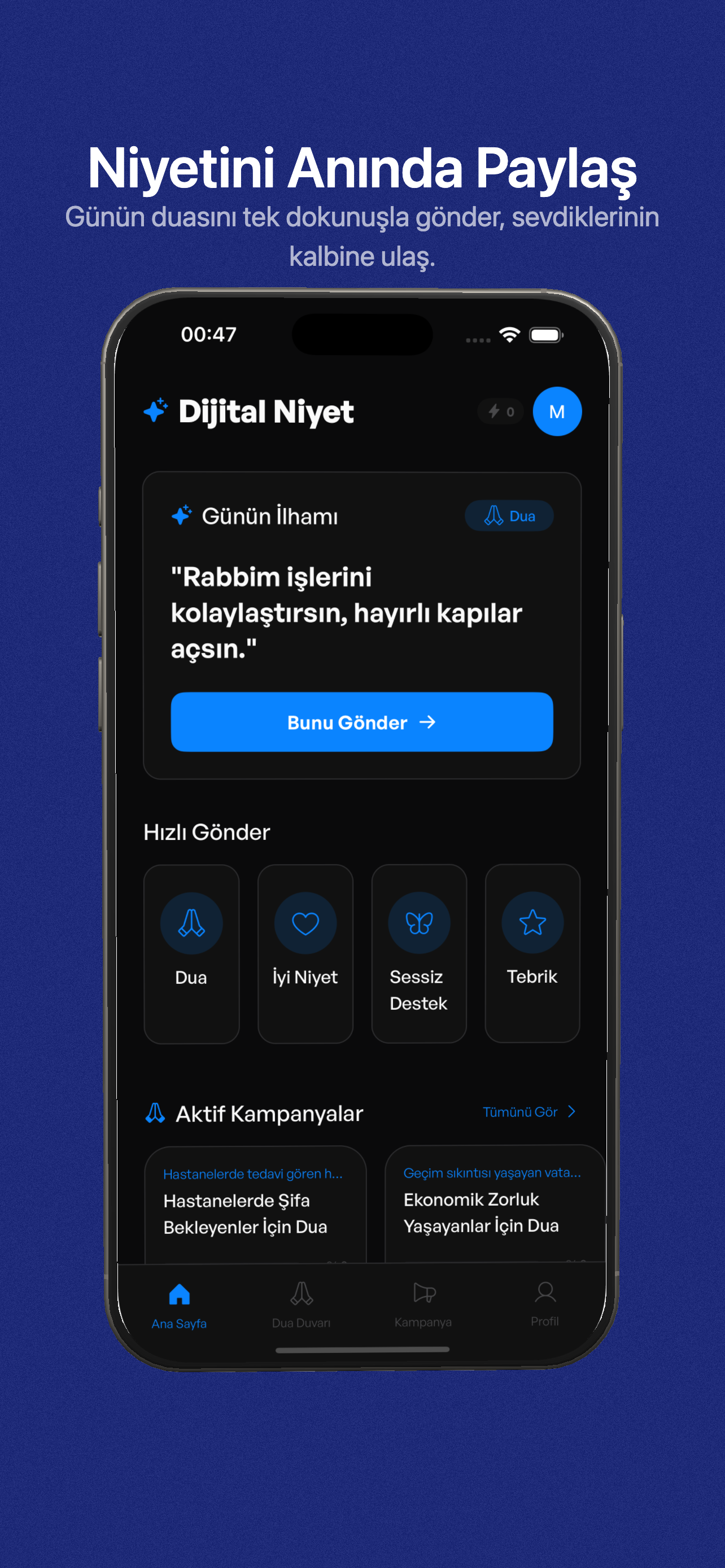 Dijital Niyet - Dua Gönder