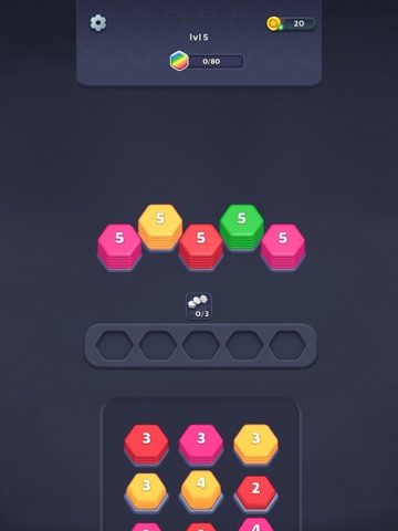 Hexa Shuffle Sort iPad screenshot