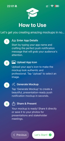 Mock me a Push screenshot