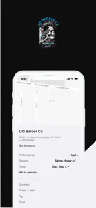 GQ Barber Co screenshot #1 for iPhone