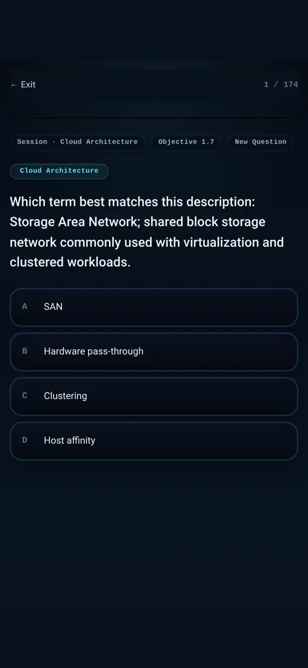 Screenshot #3 pour CertCrush Cloud Plus CV0-004