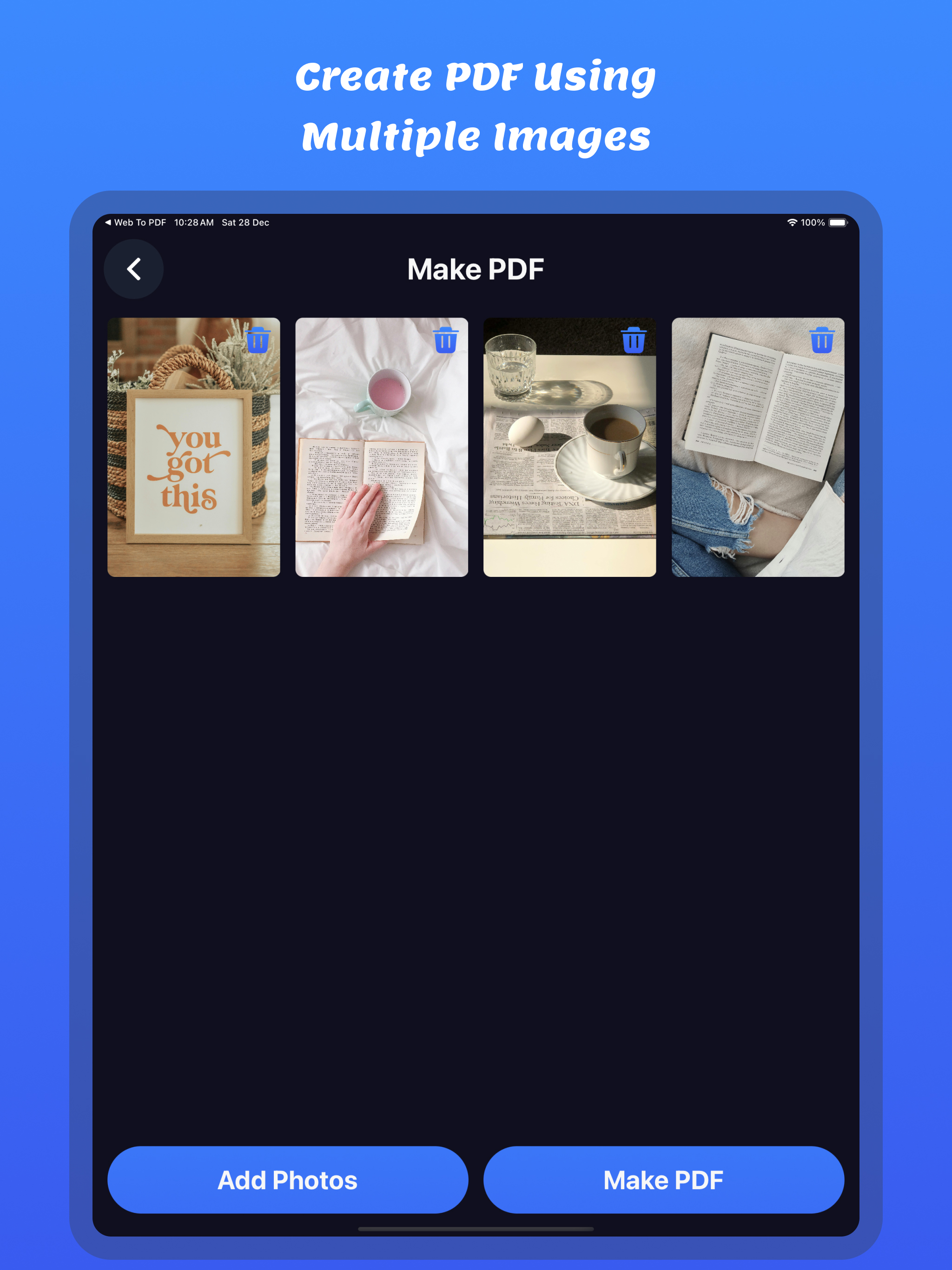 Images To PDF : Photo Editor