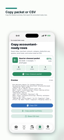Tax Receipt Pocket のスクリーンショット