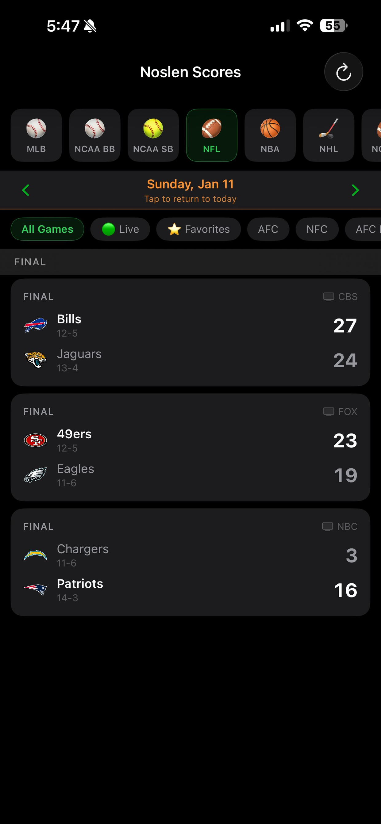 NoslenScores screenshot 4