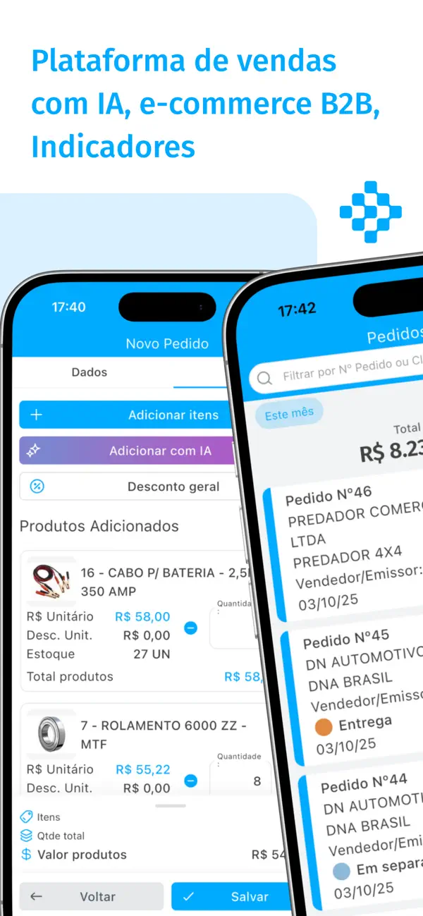 Screenshot #1 pour Demander - Força de Vendas