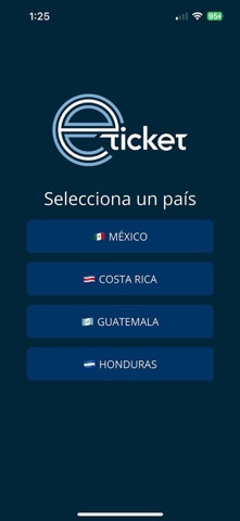 eticket iPhone screenshot 1