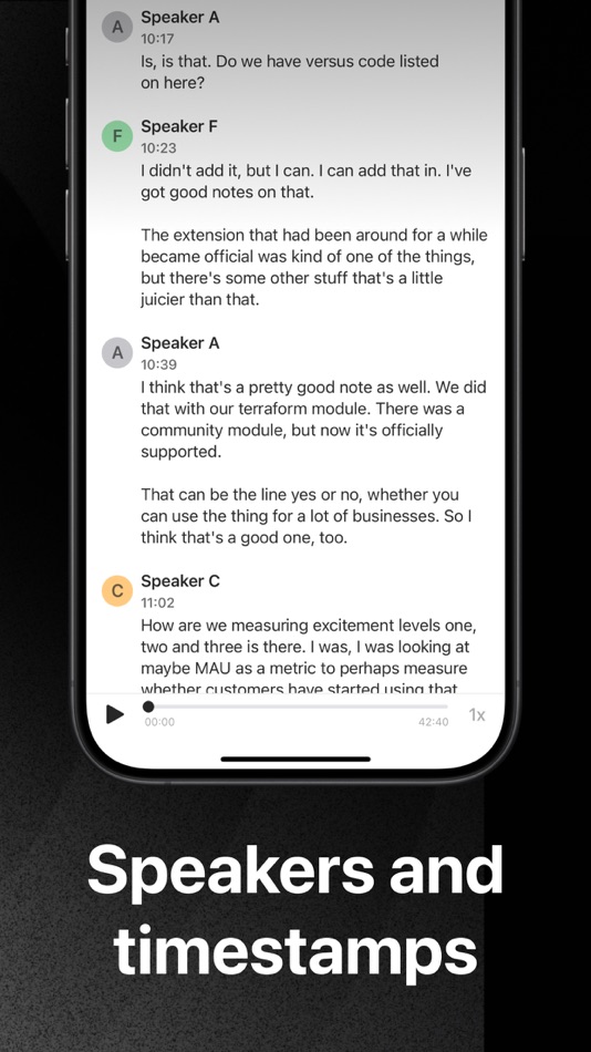 #4. Flownote AI Meeting Note Taker (iOS) Av: Dent Labs, LLC