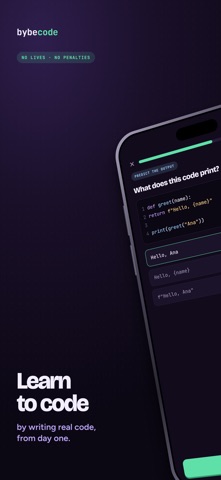 BybeCode: learn to code screenshot 1