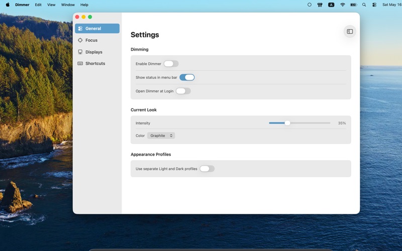 Dimmer - App In Focus screenshot